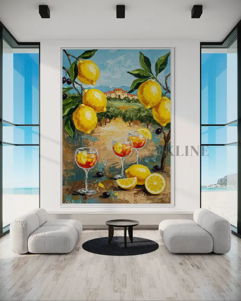 Zest of Aegean Light 2 - Hand Painting