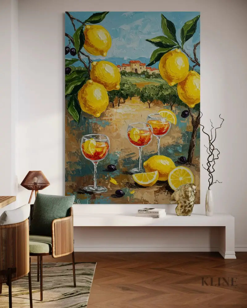 Zest of Aegean Light 2 - Hand Painting