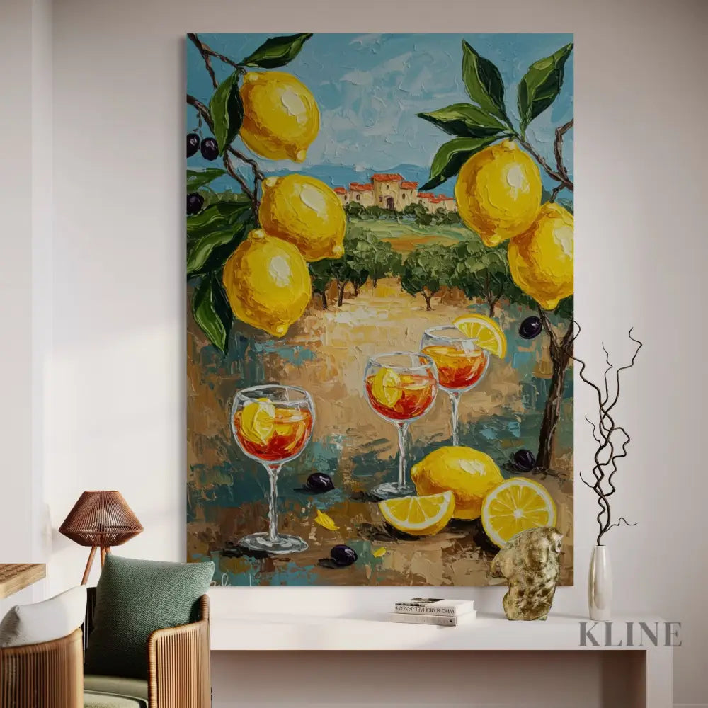 Zest of Aegean Light 2 - Hand Painting