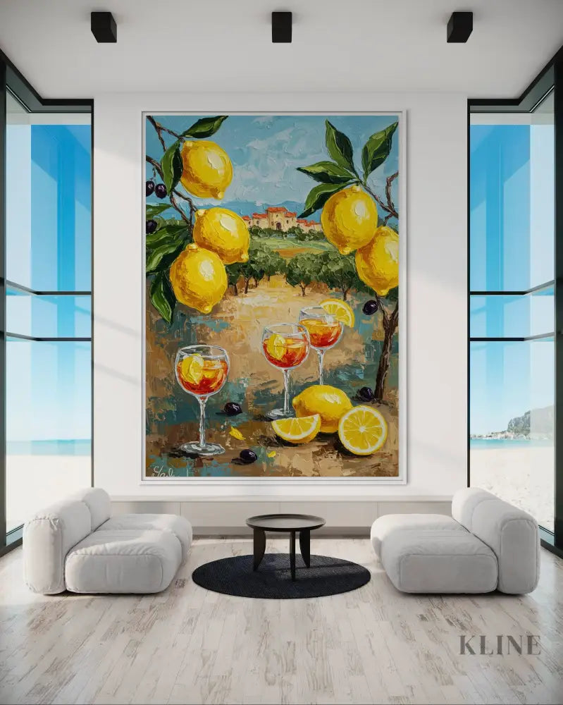 Zest of Aegean Light 2 - Hand Painting