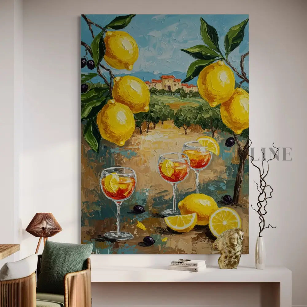 Zest of Aegean Light 2 - Hand Painting