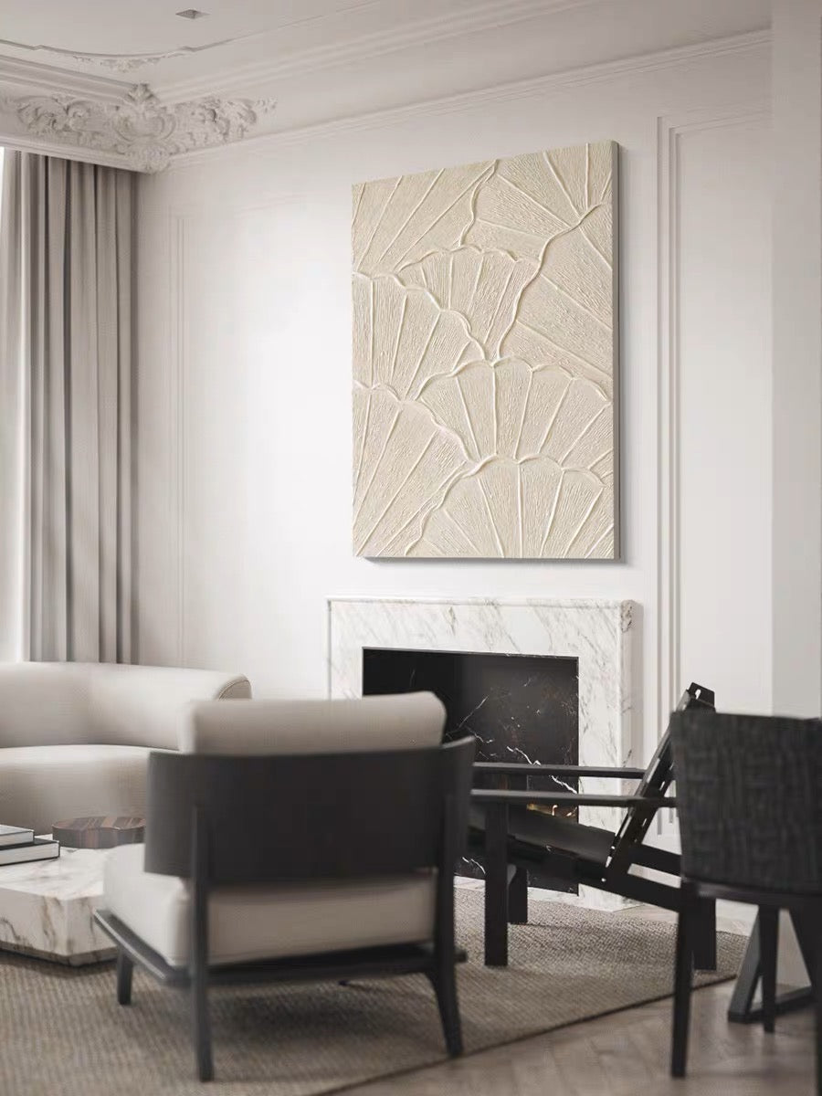 Petali beige Wabi Sabi Wall Art