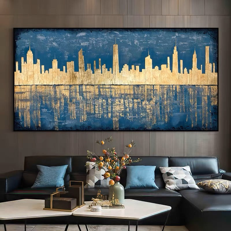 free City in Blue Hues download image