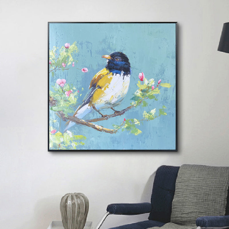 Handmade Oil Painting Bird - Kline Collective