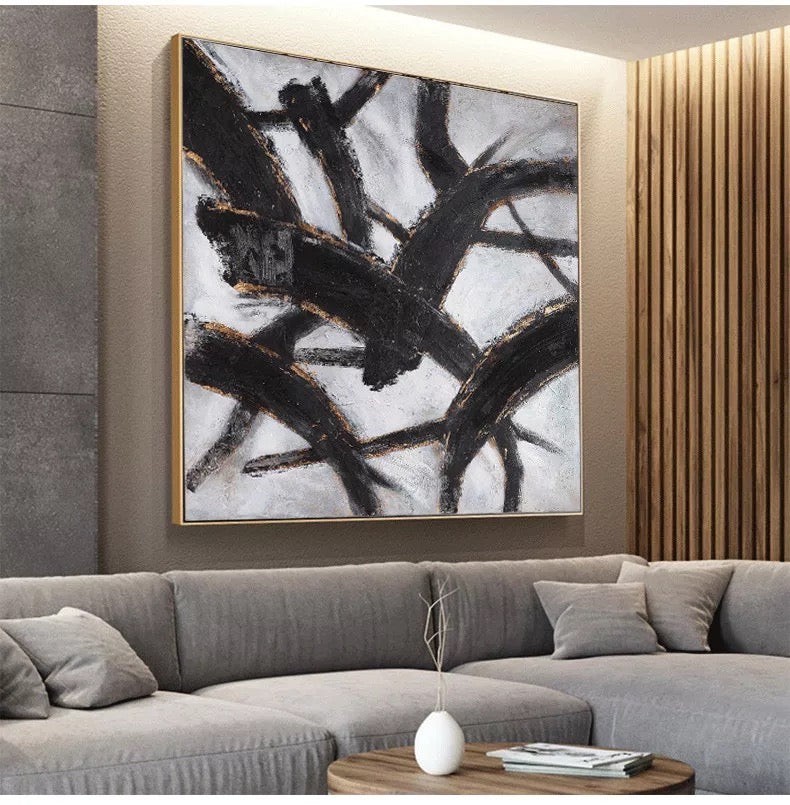 Zen-Pinsel Quadratische Wandkunst & Gemälde