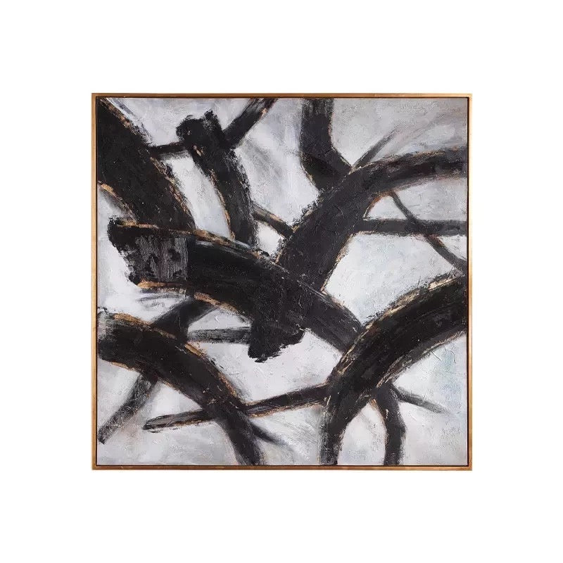 Zen-Pinsel Quadratische Wandkunst & Gemälde