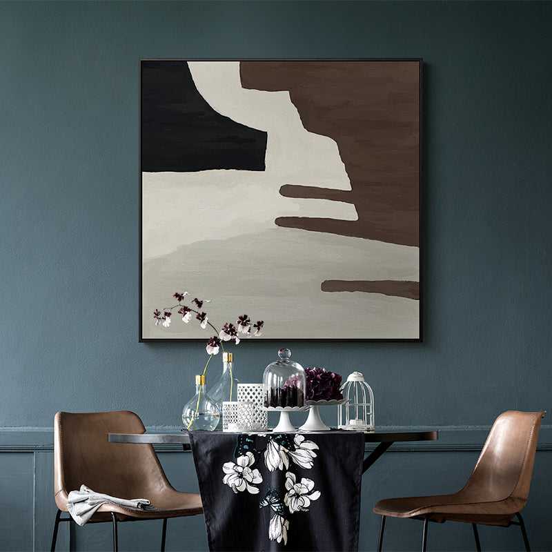 Woodland - Hand Painting Moderne zeitgenössische Wandkunst