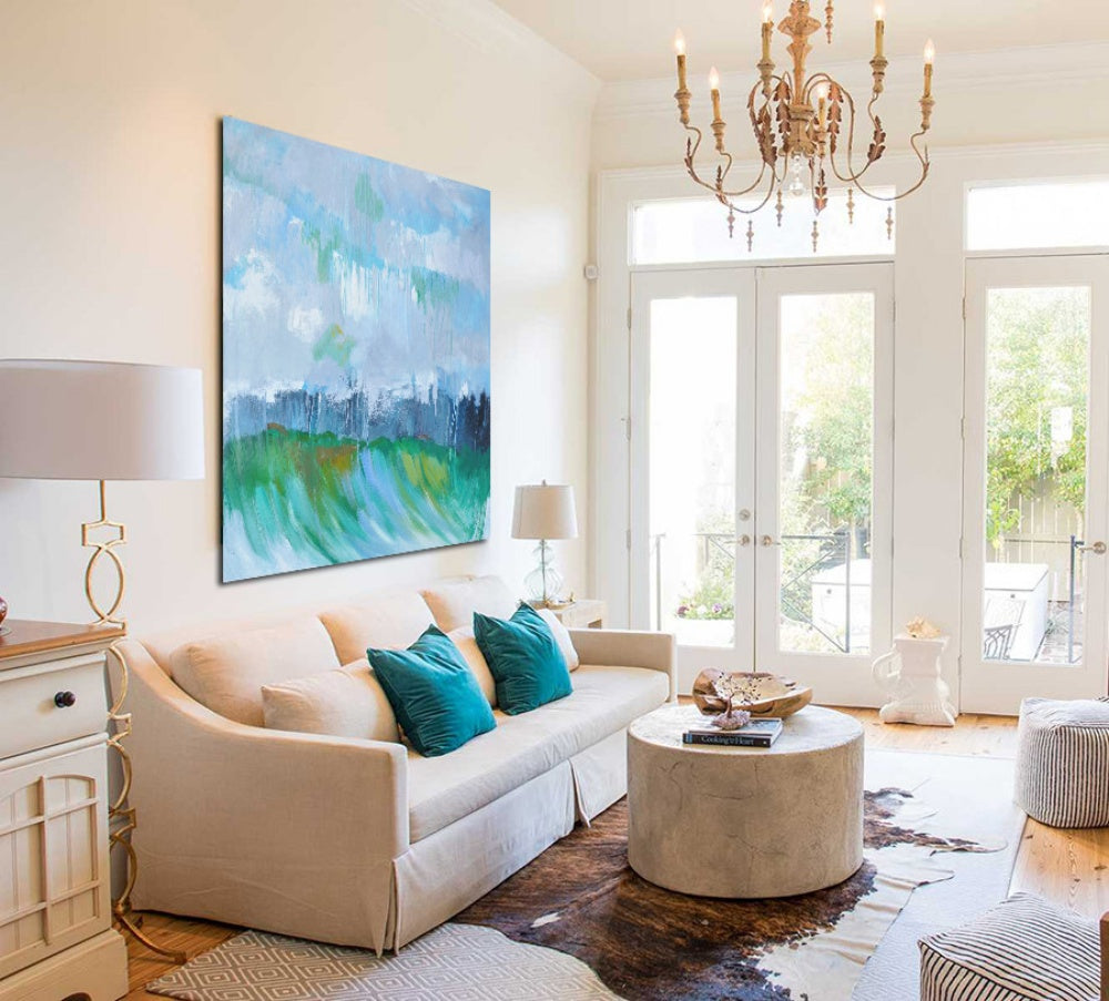 Peace on Stormy Seas - Kline Collective Green Wall Art