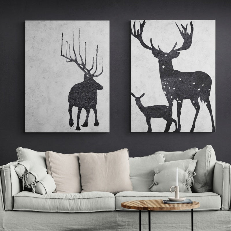 Nordic Sanctuary Set - Kline Collective Conjunto de lienzo (2PCS)