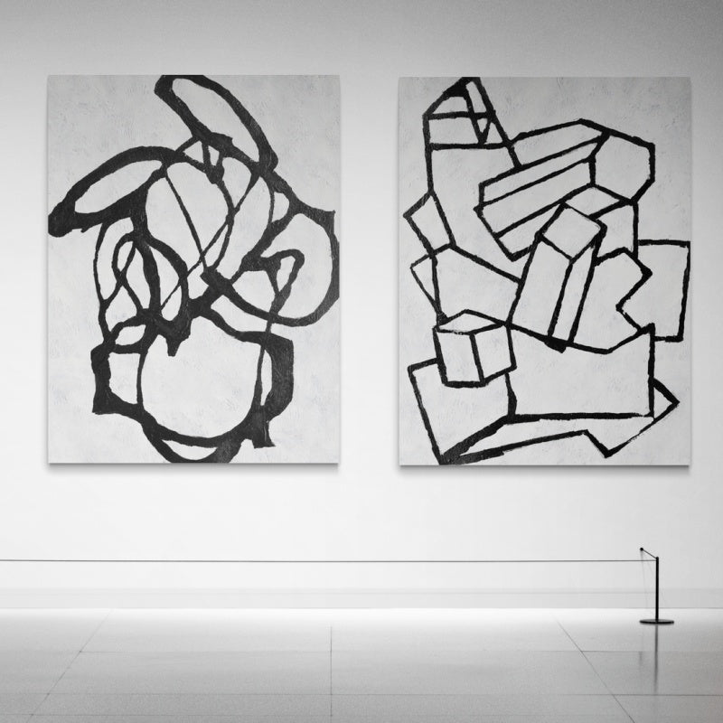 Pettoruti - Kline Collective Pinturas en blanco y negro