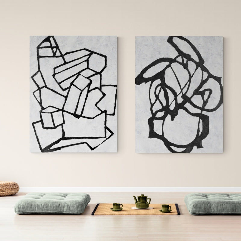 Pettoruti - Kline Collective Pinturas en blanco y negro