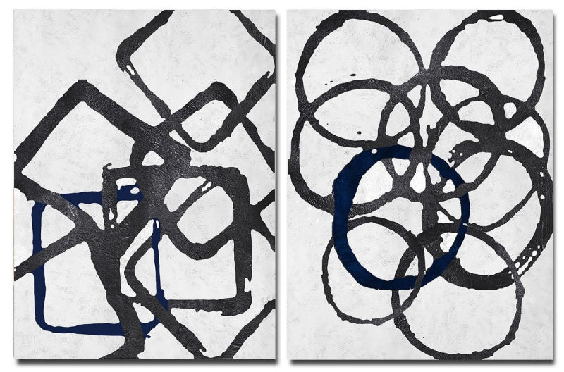 Shift and Lapse - Kline Collective Conjunto de lienzo (2PCS)