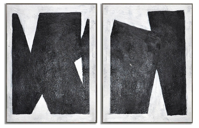 Brushstrokes - Kline Collective 黒と白の絵画