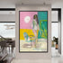 17 Bazaar II figurative canvas painting by Victoria Verbaan, hand-painted artwork on museum quality canvas.