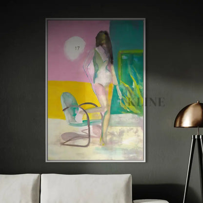 17 Bazaar II by Victoria Verbaan, hand-painted canvas painting showcasing vibrant figurative art for stylish interiors.