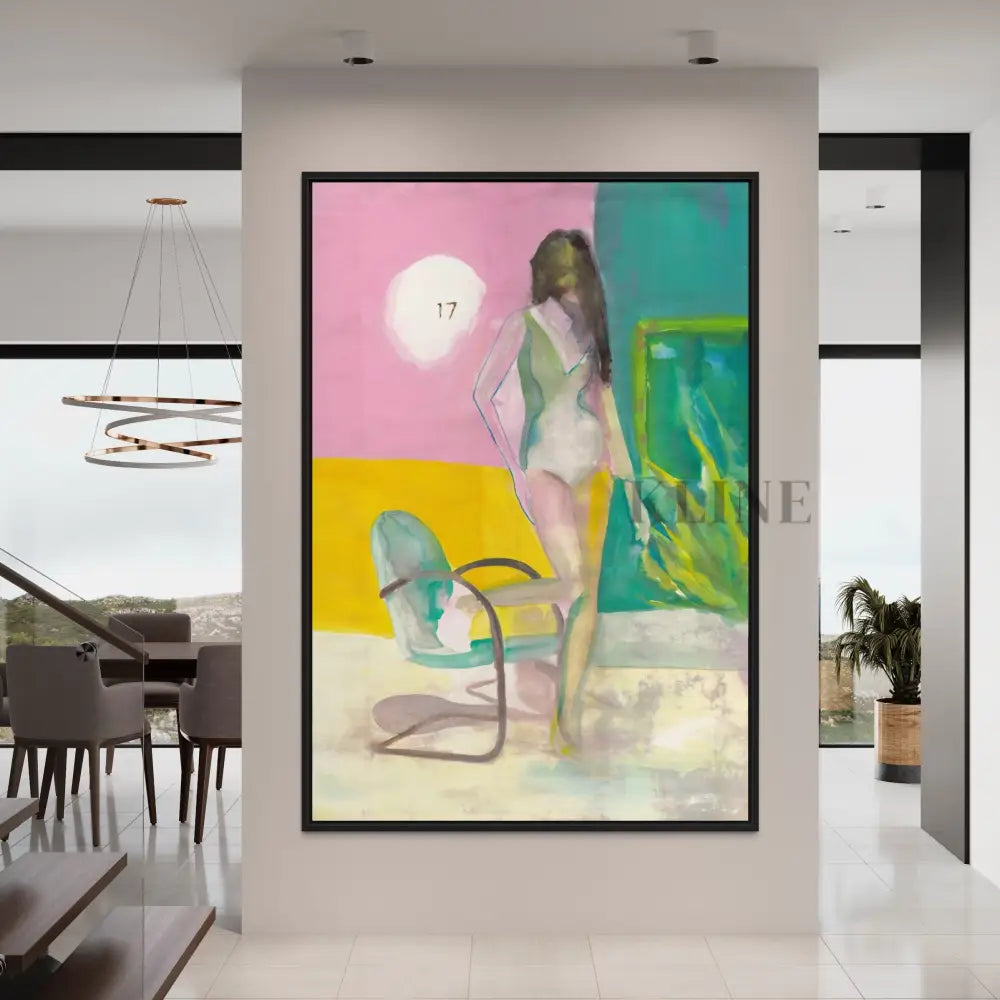 17 Bazaar II figurative canvas painting by Victoria Verbaan, hand-painted artwork on museum quality canvas.