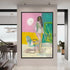 17 Bazaar II figurative canvas painting by Victoria Verbaan, hand-painted artwork on museum quality canvas.