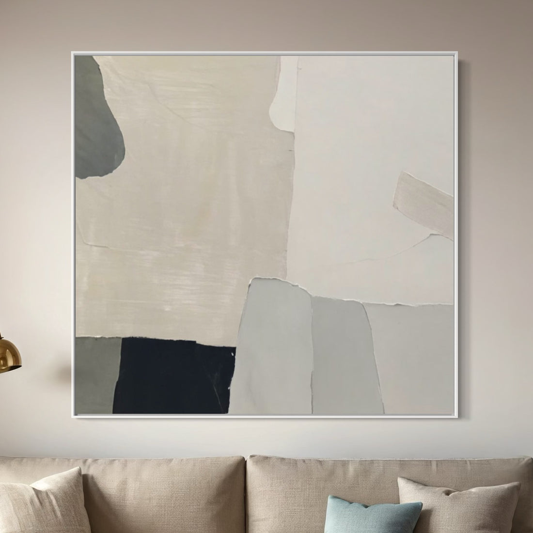 Neutral Geometry - Hand Painting