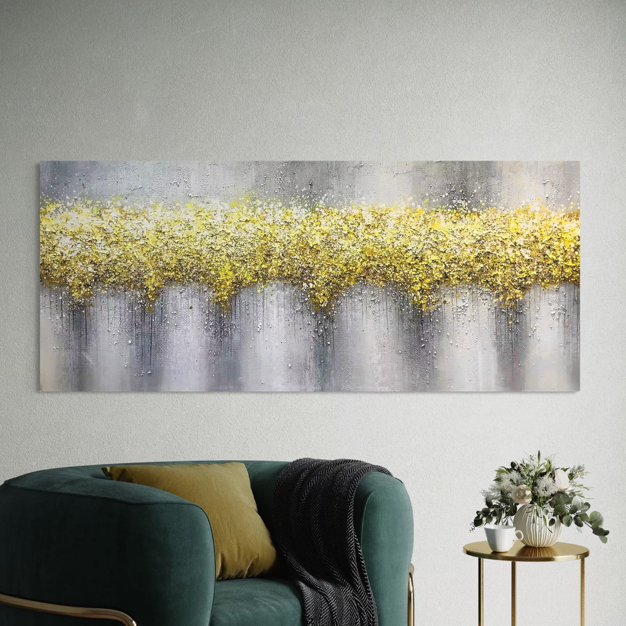 Eine Kaskade aus Gelb