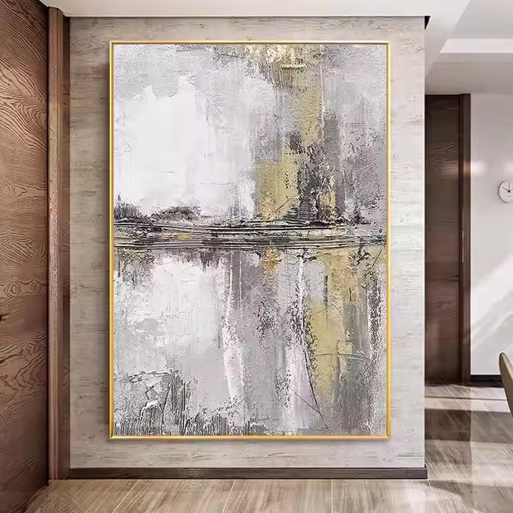 Abstract Gold and Grey