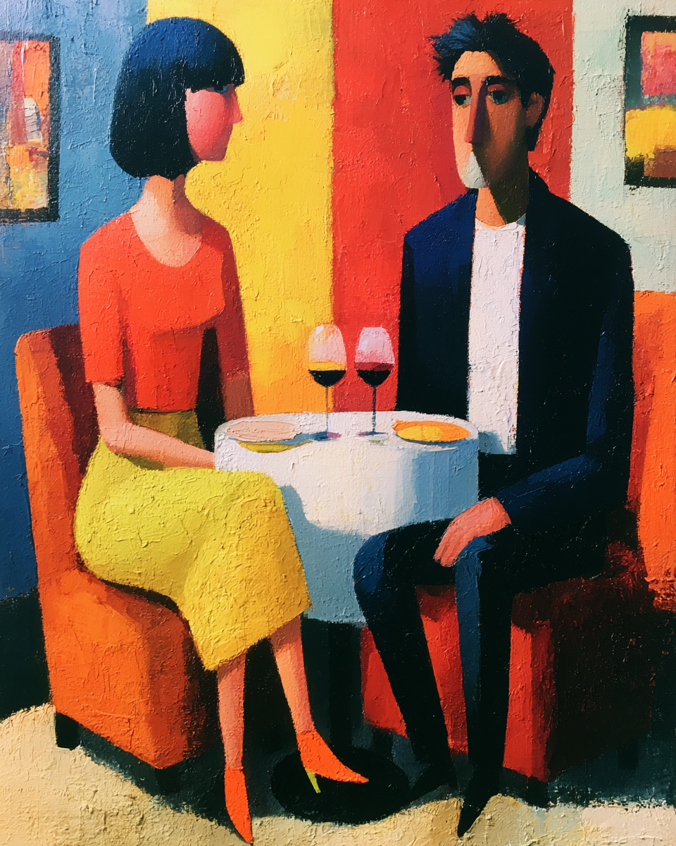 An Evening Together غرفة المعيشة جدار الفن