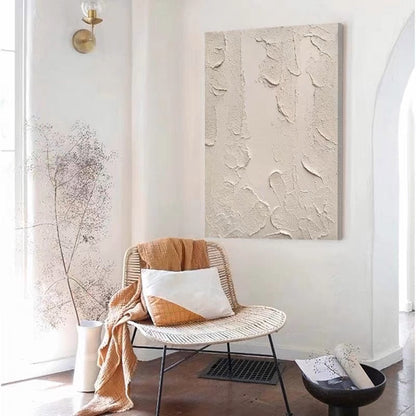 Beige Patches - Hand Painting