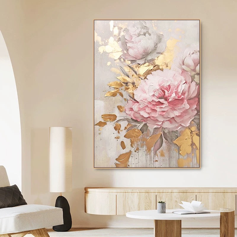 Blush Peony Canvas Wall Art