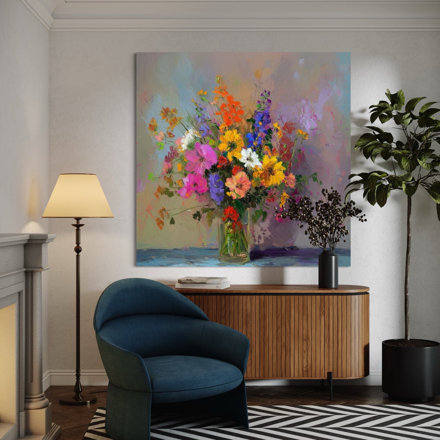 Bouquet Flower Painting Still Life