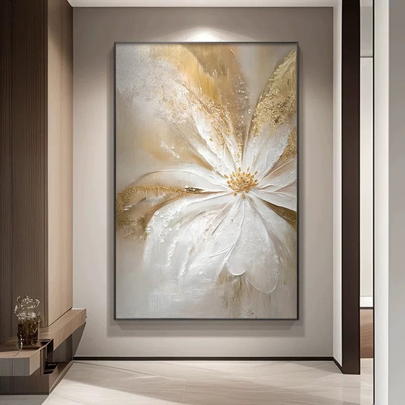 黄金の抽象的な花柄 新着商品