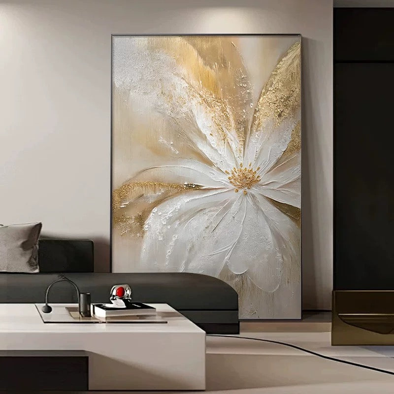 黄金の抽象的な花柄 新着商品