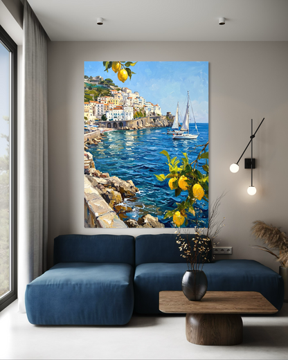 Coastal Limoncello - Hand Painting