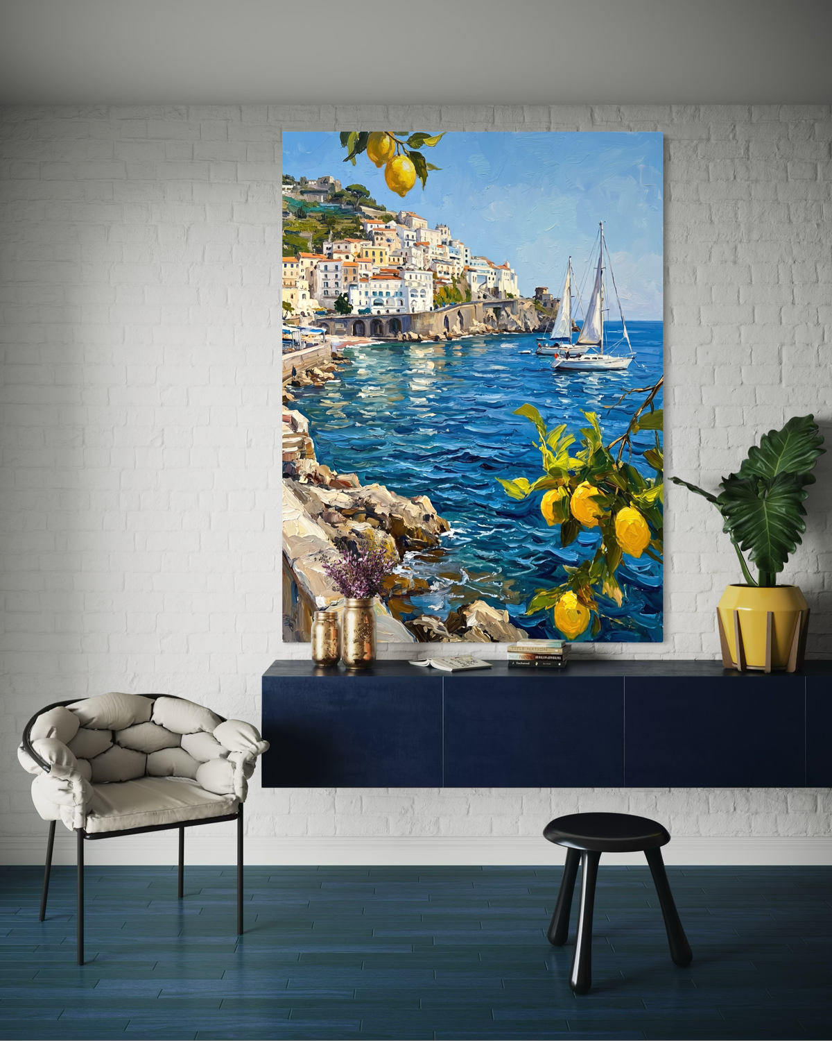 Coastal Limoncello - Hand Painting