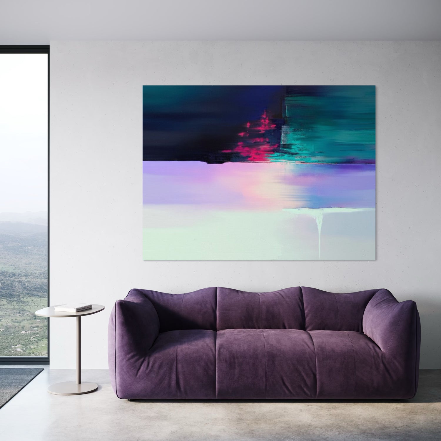 Color Flow Blue Wall Art