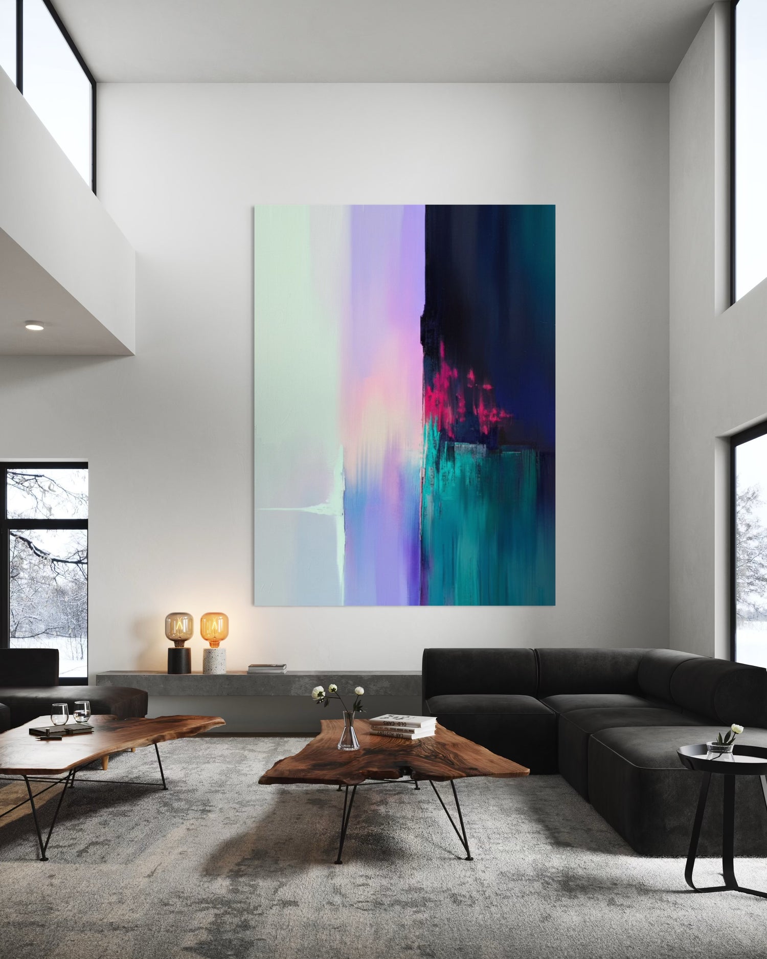 Color Flow Blue Wall Art