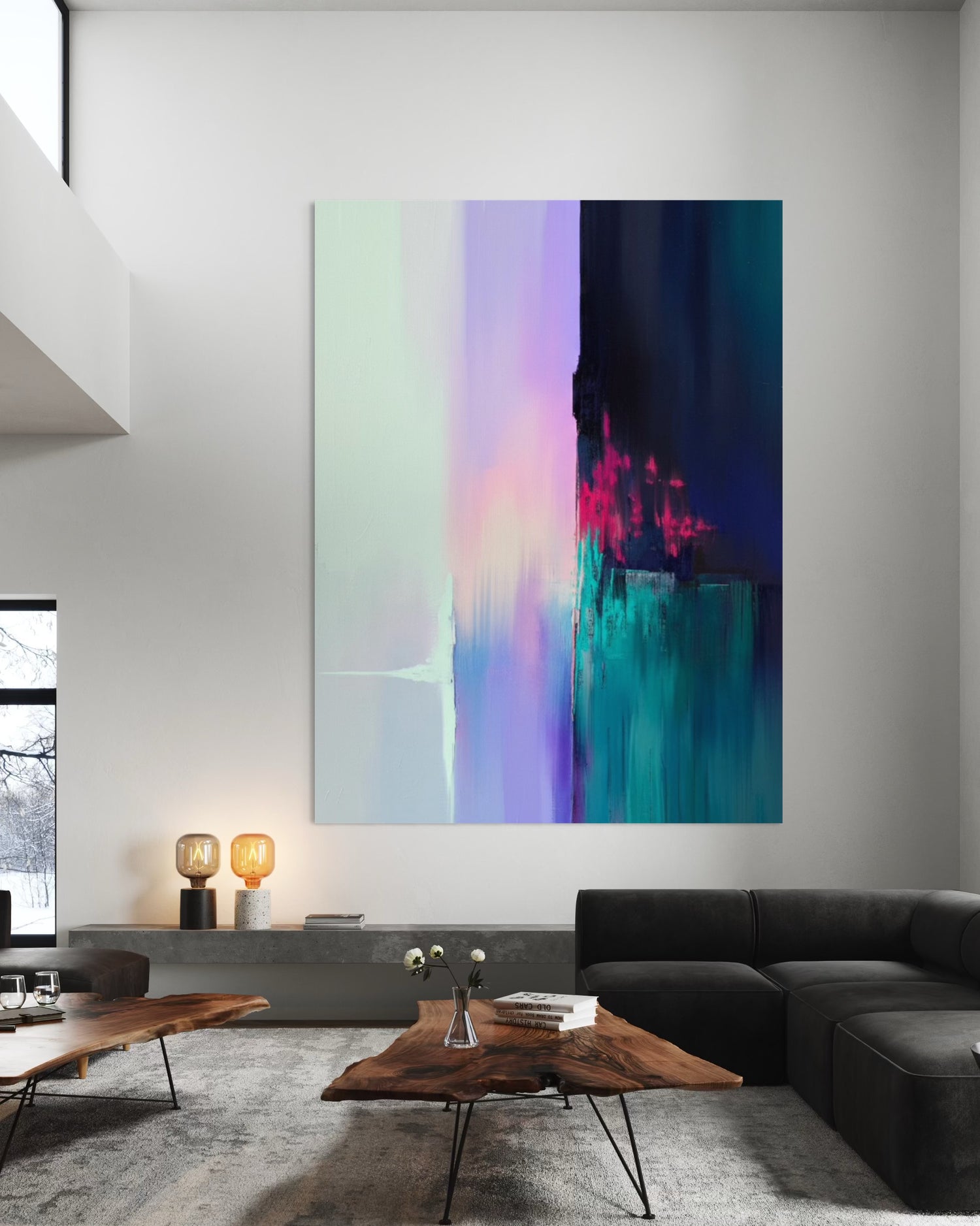 Color Flow Blue Wall Art