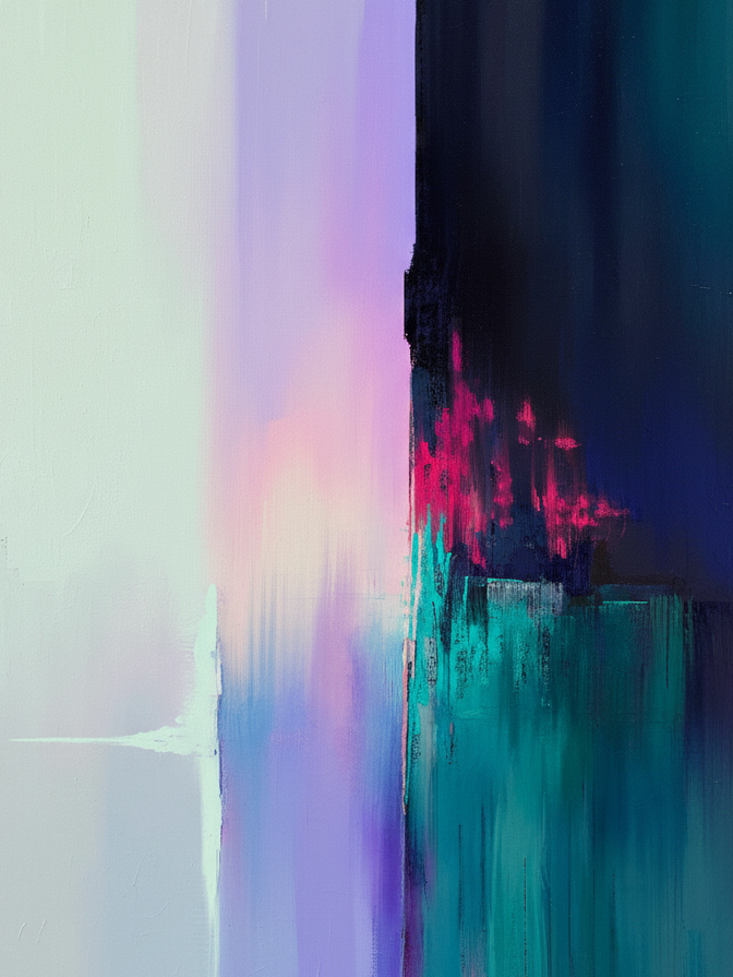 Color Flow Blue Wall Art