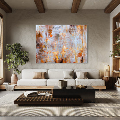 Cosmic Collision Canvas - Hand Painting