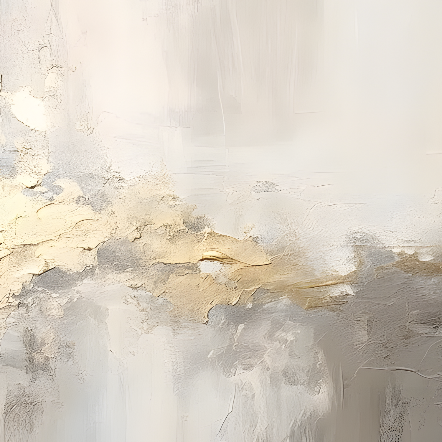 Hand-painted wall art in soft neutrals and gold tones, perfect for elevating any space with style and grace.