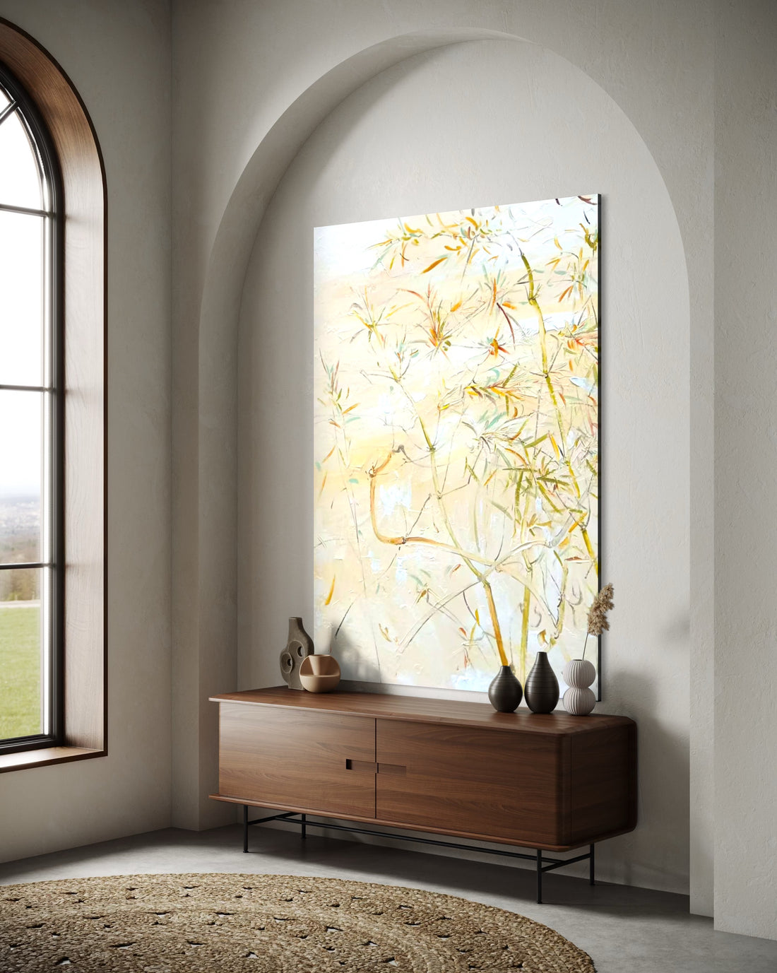 Delicate Bamboo Painting