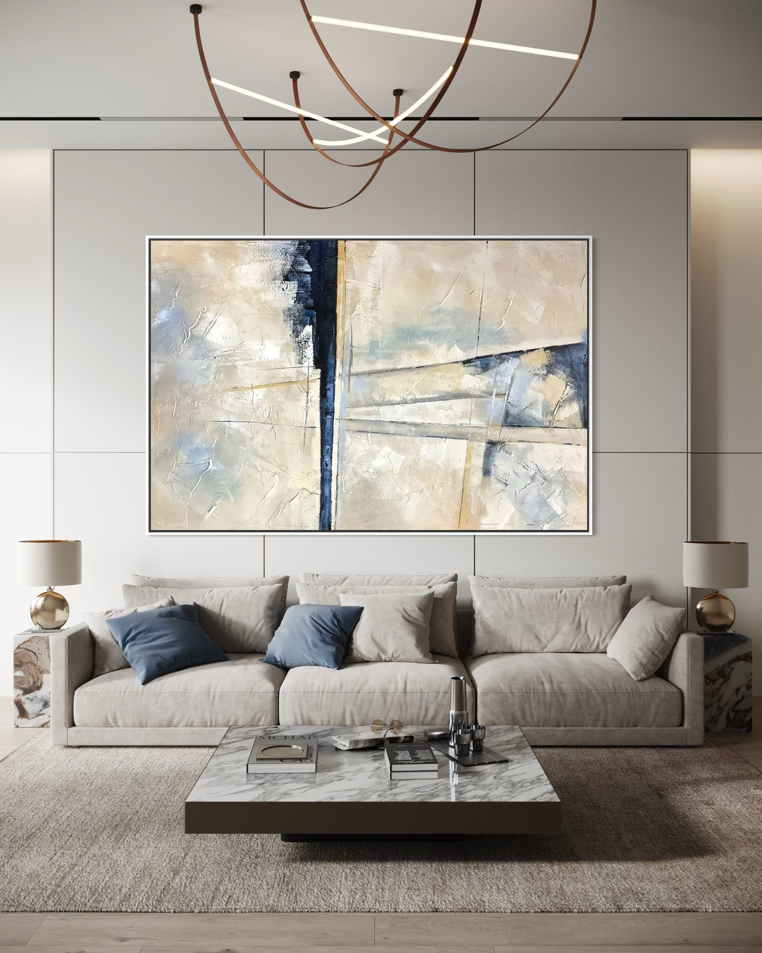 Desert Sail Abstrakte Kunstgemälde