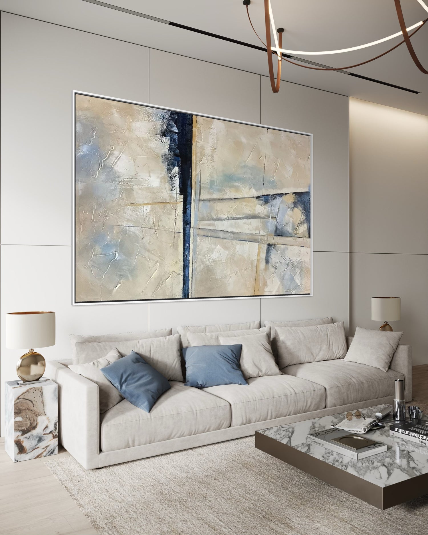 Desert Sail Abstrakte Kunstgemälde