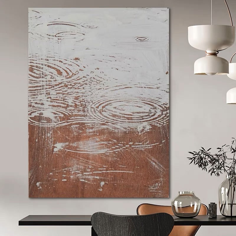Drizzle Dreams - Hand Painting Living Room Wall Art