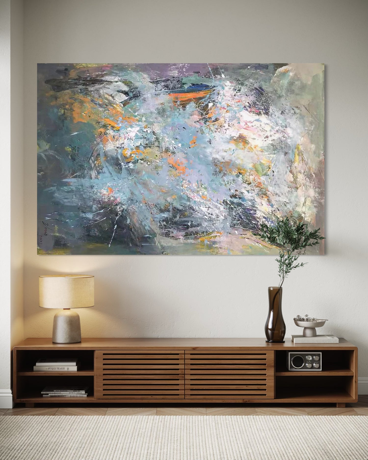 Elemental Synthesis Art mural coloré