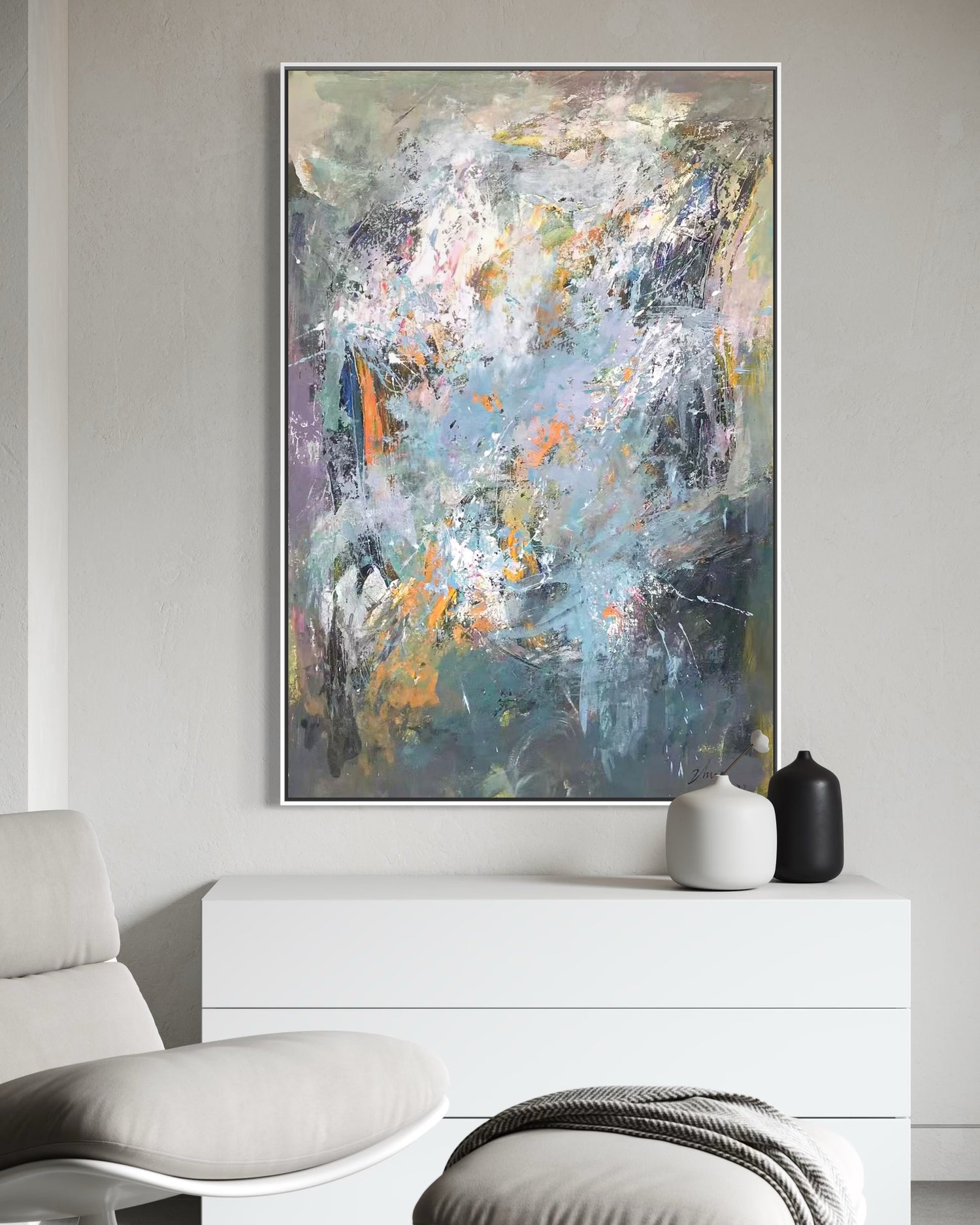 Elemental Synthesis Art mural coloré