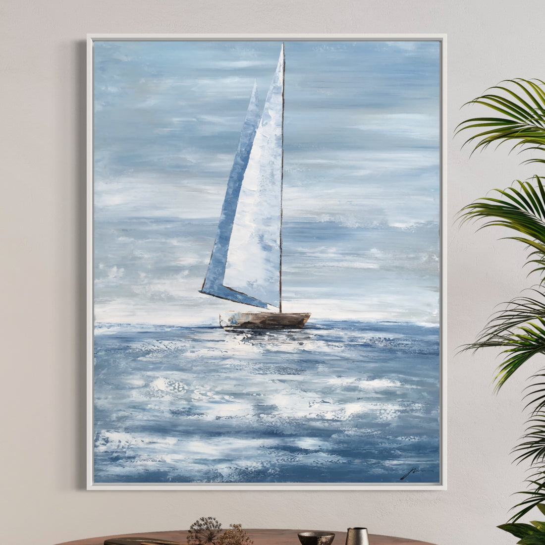 Sailing Far Away - Hand Painting