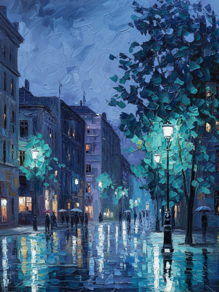 European Blue Blue Wall Art