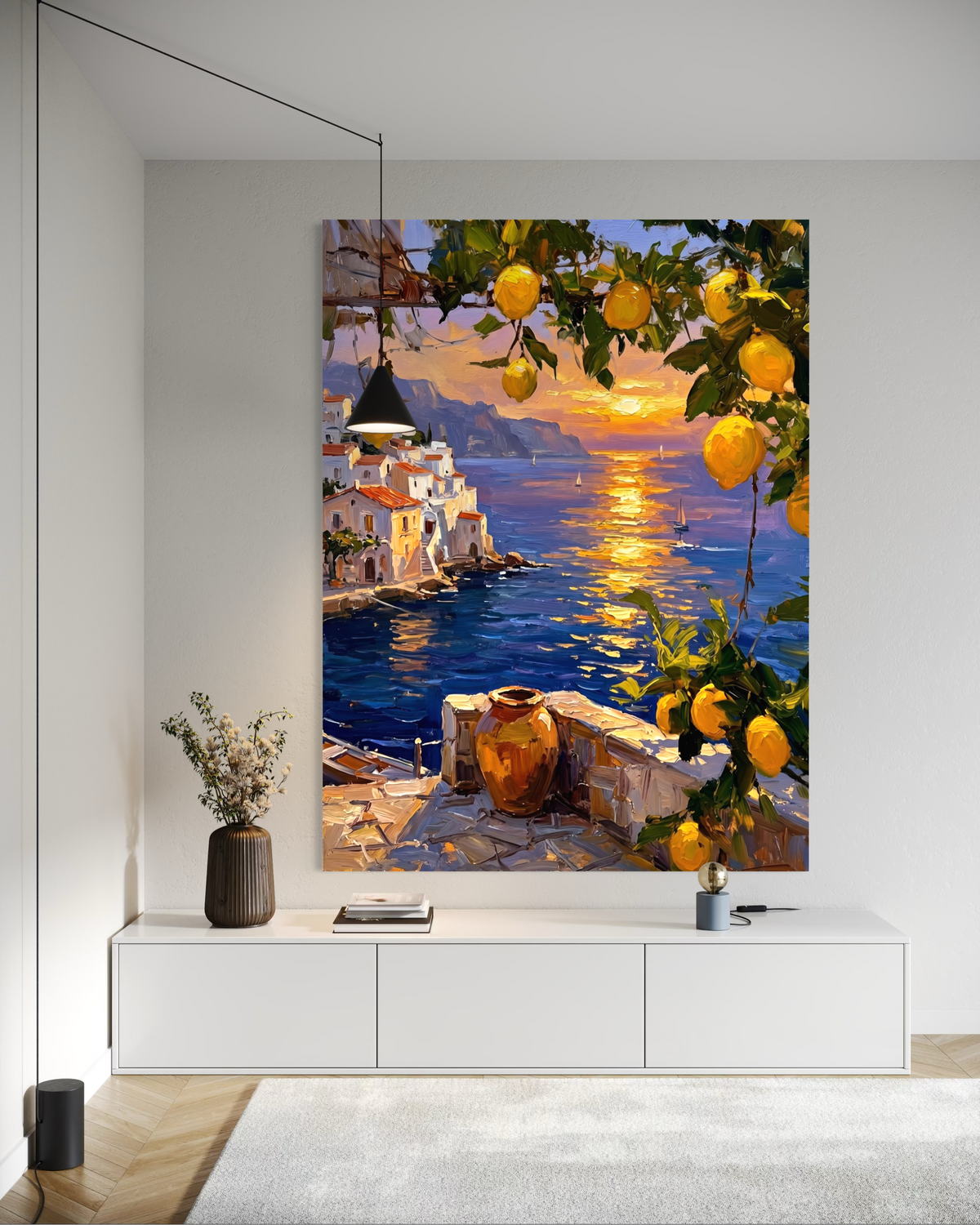 Golden Amalfi - Hand Painting
