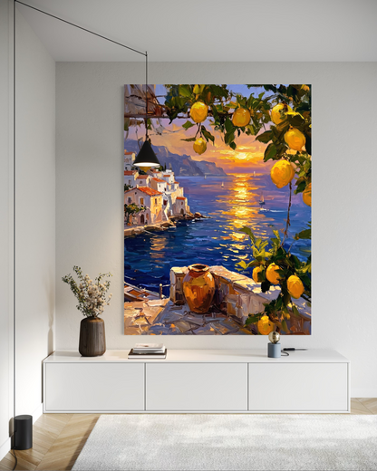Golden Amalfi - Hand Painting