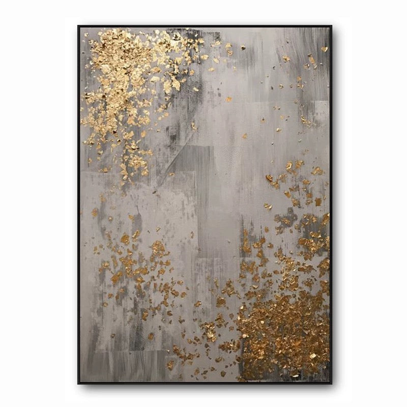 Golden Scatter Canvas Wall Art