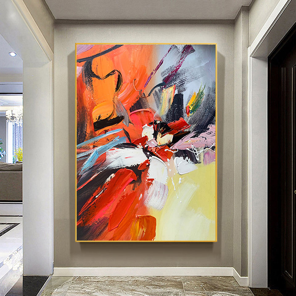 A Dance of Contrasts - Hand Painting